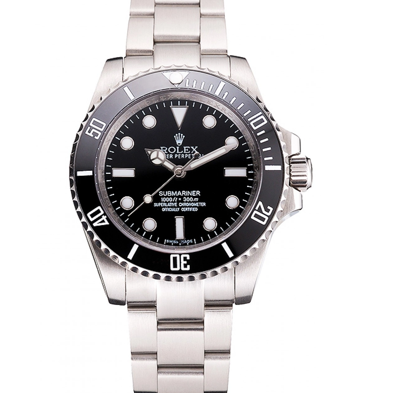 Case Stainless Black Date Steel Rolex Bezel Bracelet Swiss Dial And And Submariner No 0824